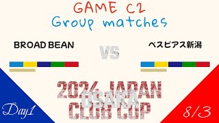 BROADBEANvsベスビアス新潟 グループ戦 2024年度第43回全日本クラブカップ6人制女子選手権大会