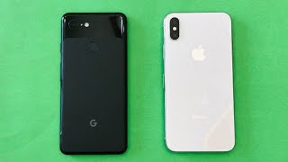 Google Pixel 3 vs iPhone X