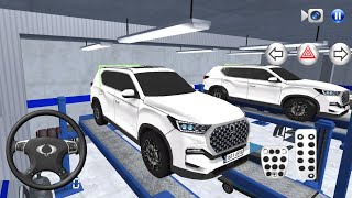 New Rexton SUV car in Auto Repair Shop Funny Driver - 3D Driving Class Simulatio