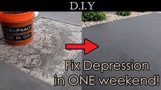 Aquaphalt 6.0 Review - How to fix asphalt driveway depression and pothole like a Pro?