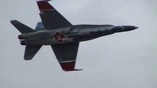 Royal Canadian Air Force (RCAF) . CF-18 Hornet Demonstration. RIAT 2024.