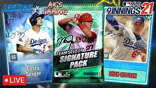 🔴LIVE | MLB 9 Innings 21 - New Year's Team Select Signature Pack Opening and Giveaway!
