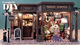 Vintage Coffee Shop | DIY Miniature Dollhouse Crafts | Liene PixCut S1 Sticker Printer and Cutter