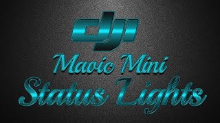 DJI mavic mini status lights EXPLAINED