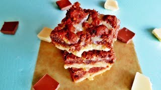 Rezept: Schokoladen-Bars mit Haselnuss-Streusel / Chocolate Bar Sheet Cake