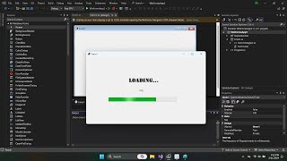 How to create progress bar and timer in visual studio windows form application 2022
