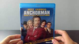 Anchorman: The Legend of Ron Burgundy Blu-ray Unboxing (One Shot)