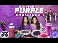 Using Only *PURPLE* Things and Food For 24 Hours Challenge!😍 *We Purple You*💜