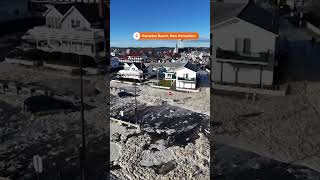 Big waves lash New Hampshire's coast