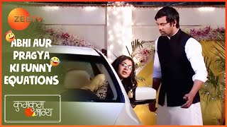 नशे में Pragya ने चलाई रुकी हुई Car | Kumkum Bhagya | Abhi aur Pragya ki Funny Equations | Zee TV