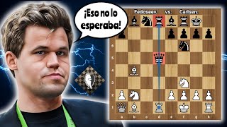 ¡PERDIDO EN SOLO 8 JUGADAS😱💥! | Fedoseev vs Carlsen | (Freestyle Chess Grand Slam Tour)