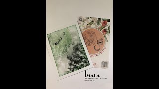 Imala Arctic Circle stamp and Enchanted Forest Papers