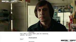 Classic Movie Scenes: NO COUNTRY FOR OLD MEN (2007) // Coin Toss // Script-to-Screen
