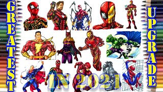 All Videos Coloring Timelapse Of 2021 | SUPERHEROES Coloring Pages [NCS Release]