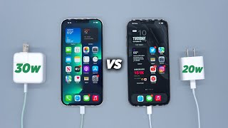 iPhone 13 Pro Charge Test: 30w vs 20w *Shocking Results*