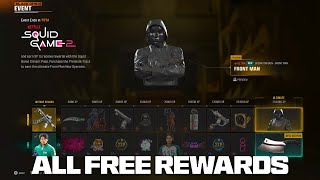 ALL Black Ops 6 Squid Game Event Pass REWARDS EARLY SHOWCASE! (FREE Operators, Blueprints \u0026 MORE!)