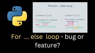 Python's WEIRD For-Else Loop (And Why It Exists)