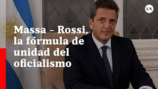 Sergio Massa y Agustín Rossi los candidatos de Unión por la Patria. No habrá PASO oficialista.