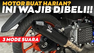 Review dan Pasang Knalpot 3 Suara Motor Matic | 3TECH NEW RONIN HANZO 🔥