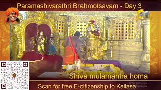 MahaParamashivaratri Brahmotsavam || Shiva Mula Mantra Homa || 13th Feb 2023