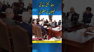 Federal Cabinet approved several decisions of the Economic Coordination Committee, Current affairs