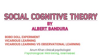Social cognitive theory by Albert Bandura in Urdu | psychology