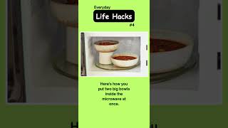 How to Microwave Two Big Bowls at Once! | Easy Life Hack #LifeHacks #MicrowaveTips