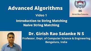 1 Introduction to String Matching & Naive String Matching