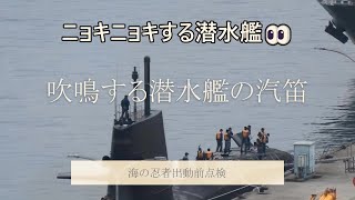 吹鳴する汽笛👂ニョキニョキする蒼龍型潜水艦を見てみよう🐳