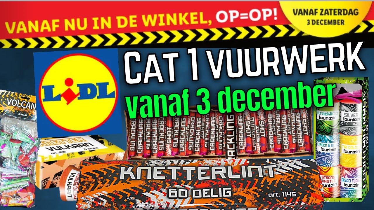 Categorie 1 Vuurwerk Lidl Assortiment 2022 | Vanaf 3 December - YouTube