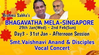 Singapore Bhagavatha Mela | Day 3 - Smt. Vaishnavi and team Cultural Program