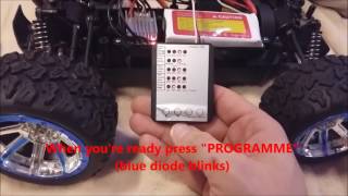 Racerstar LED program card - how to LAND BUSTER