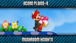 New Super Mario Bros. U 100% - Acorn Plains-4: Mushroom Heights