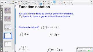 Sect 2 1B Function Notation