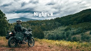 Relaxing Solo Motorcycle Camping with Rain Forest Mountain Views | Silent Vlog