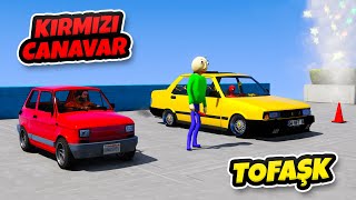 🔴 Kırmızı Canavar vs Tofaş Arabalar Uçma Parkurunda 🟡 KAVGA ÇIKTI GTA 5