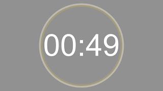 49 SECONDS - 4K - COUNTDOWN IN REVERSE - SECOND TIMER -