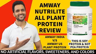 Amway Nutrilite Plant protein vegan review - Soy protein and not pea protein