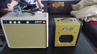 Milkman 1 Watt Plus amplifier overview + comparison w/ Swart Atomic Jr + Hermida Reverb demo