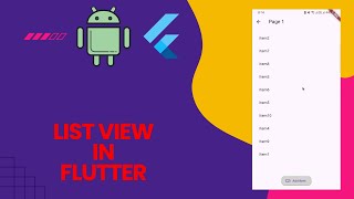 ListView in Flutter.