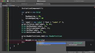 026 Grid in Code - Xamarin Forms Course