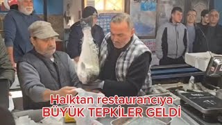 ÇİĞLİ MEZATTA SİNİRLER ÇOK GERİLDİ, HALKTAN RESTAURANCIYA BÜYÜK TEPKİLER GELDİ.