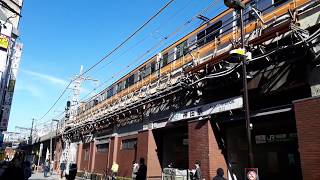 なんとなく電車：JR神田駅北口：中央線御茶ノ水方面発車光景