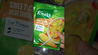 Knorr Sweet Corn Soup 🍲😋 #shorts #viralvideo #knorrsoup #food #cornsoup