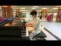 【ストリートピアノ】岡山駅で奏でる（リスト：ラ・カンパネラ／liszt