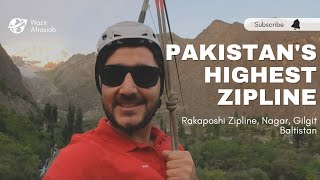 Pakistan's 2nd Highest Zip-line | Rakaposhi Zip-line | Gilgit Baltistan | English subtitles