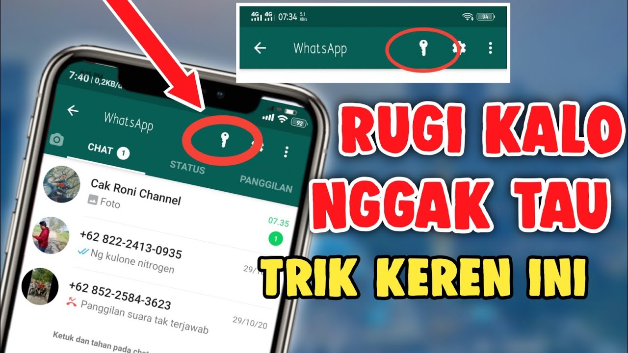 WOW TRIK WHATSAPP YANG JARANG DIKETAHUI - YouTube