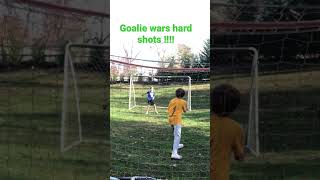 Goalie wars with friend # Dailey sports # goalie training !!!