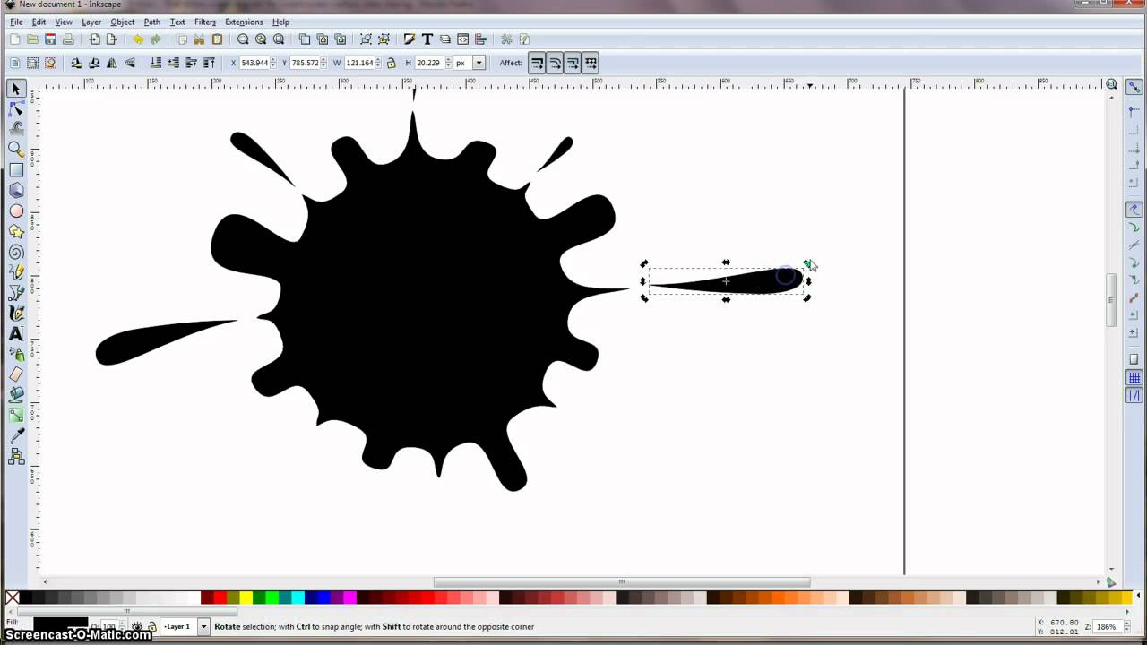 Inkscape Tutorial Ink Splash Youtube