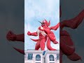 🔴 Random REVERSE Giant RED Battle: Alpha Hero vs Bad Guy 🔥 #AlphaHero #Spiderman #Shorts